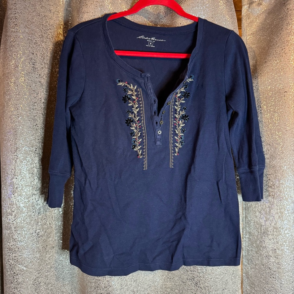 Eddie Bauer Women’s Embroidered shirt!